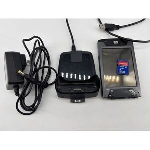 Vintage HP iPAQ x09-50652 HP Pocket PC 2003 & charger & base&stylus